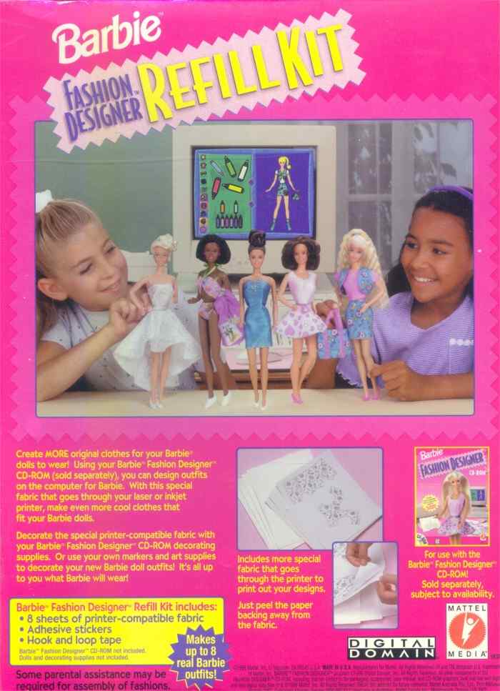 barbie fashion designer cd rom